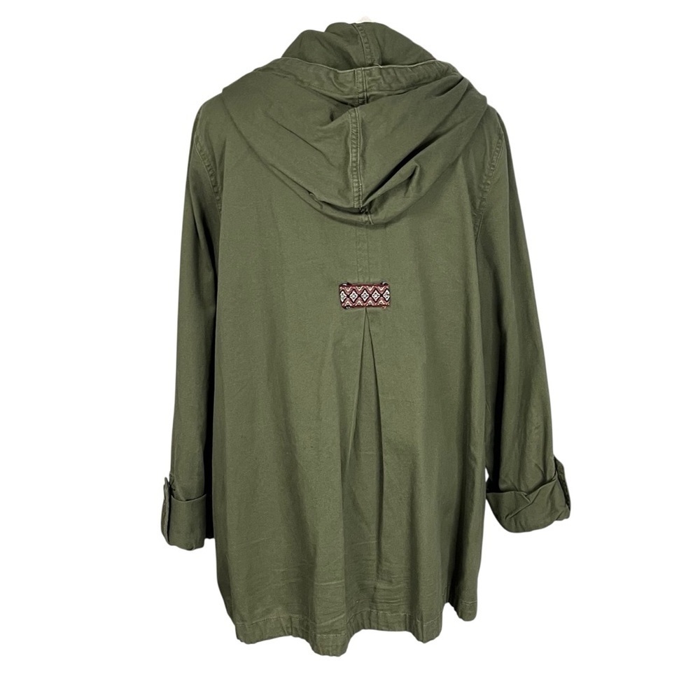 Roxy Overhaul Olive Green Hooded Jacket Size Medium - Picture 5 of 10